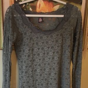 Free People Lace Long-Sleeve